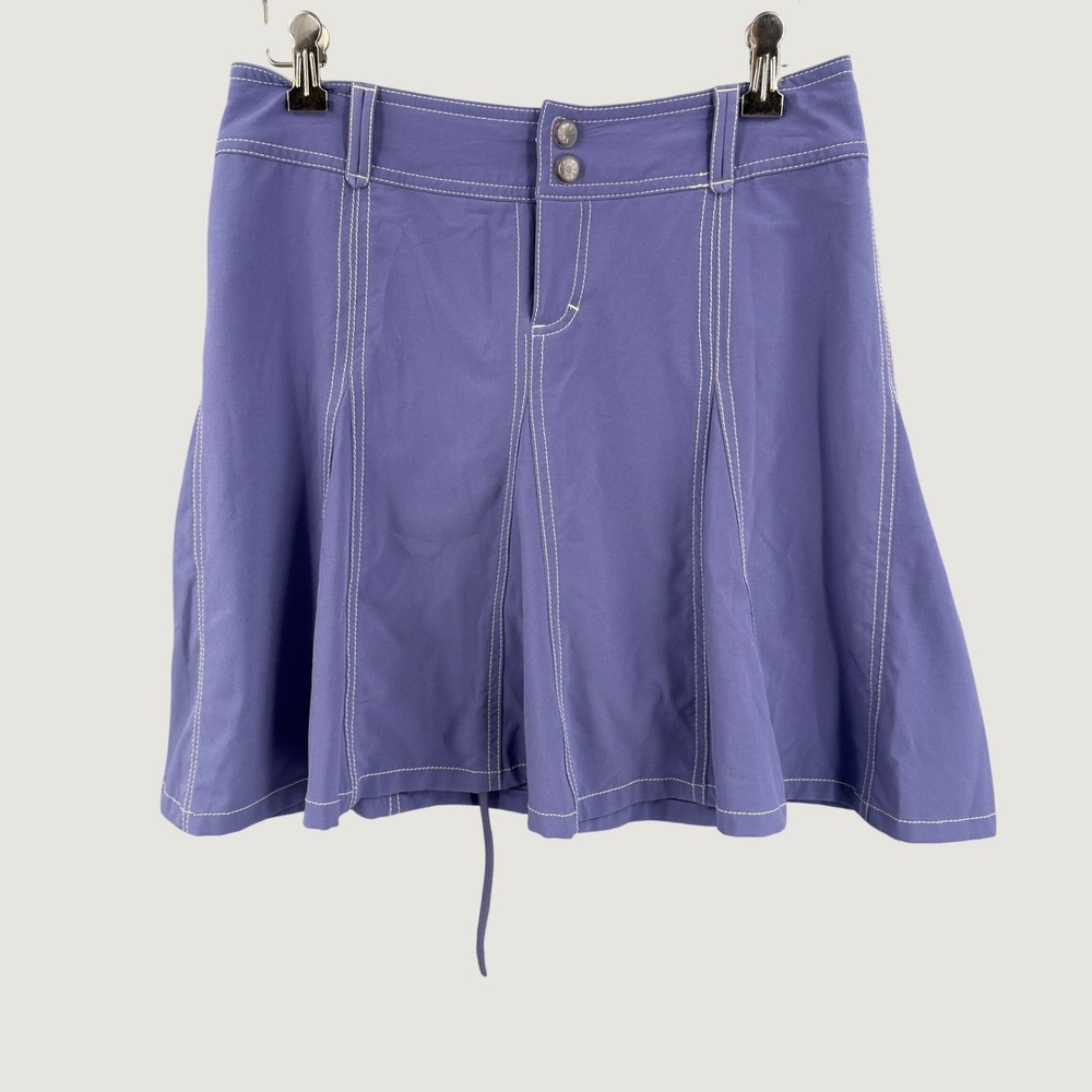 Athleta Purple Skort Skirt Built-In Shorts Drawstring Size 2P Petite